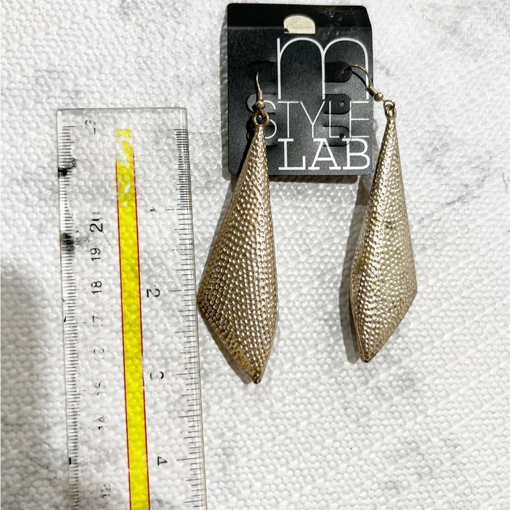 💎 💫 🍃Large Fashion silver earrings -NWT 🌟🍃 - Picture 4 of 5